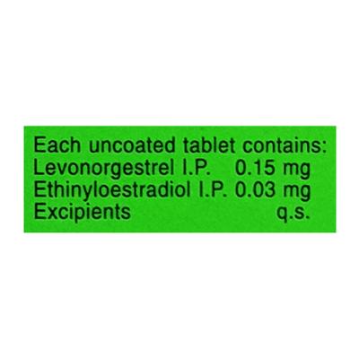 Ovral L Tablet 21'S - Contraception-Ora