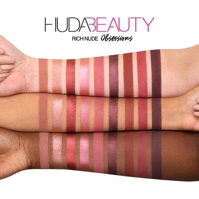 Huda Beauty Nude Obsessions Eyeshadow Palette (9X1.1G) Dark Nude 9.9 gm - Eye Shadow Palettes