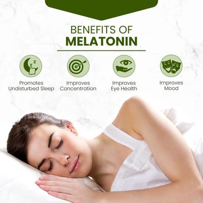 Himalayan Organics Melatonin 10 mg Vegetarian tablet 120's - Mental Health