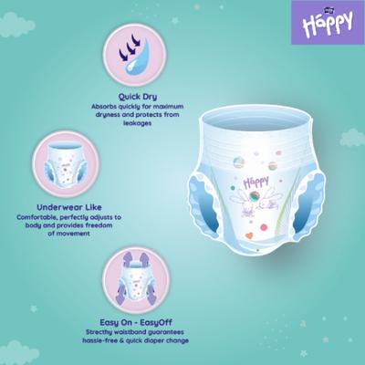 Bella Baby Happy Diaper Pants (L) 24's - Diapers & Wipes