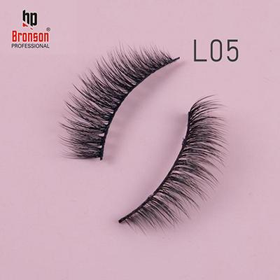 Bronson Professional Eyelash Set 3D False Long And Natural Eye Makeup No. L05 10's - Eyelashes