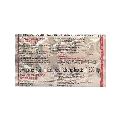 Divalgress ER 500mg Tablet 10'S - Epilepsy/Convulsion-Ant