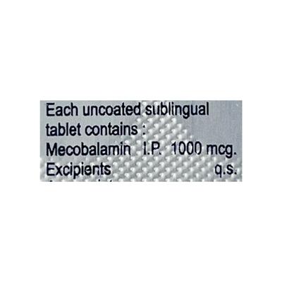 Methico 1000mcg Tablet 10'S - Supplements-Vbc