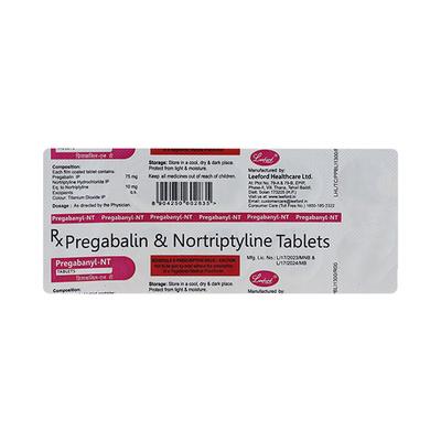 Pregabanyl NT Tablet 10'S - Neuropathic Pain-Dru