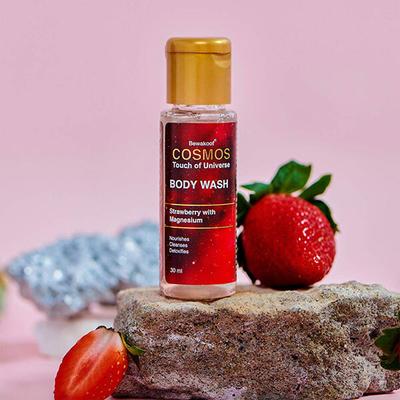 Cosmos by Bewakoof Body Wash with Strawberry & Magnesium 30 ml - Shower Gels & Body Wash