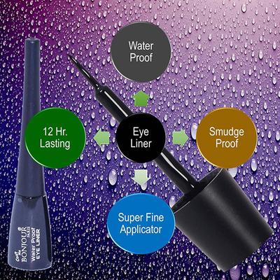 Bonjour Paris Insta Dramatic Water Proof Liquid Eyeliner Metallic Brown 6 ml - Eyeliners