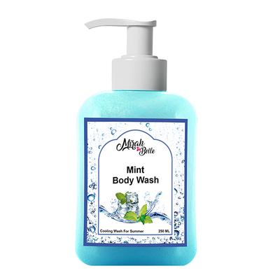 Mirah Belle - Natural Mint Body Wash - Cooling and Refreshing 250 ml - Shower Gels & Body Wash