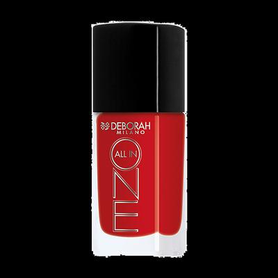 Deborah Milano All In One Nail Enamel - 11 Deep Red 9.5 ml - Nail Polish