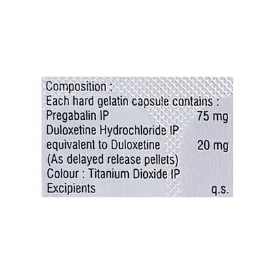 UPNURON D 75/20 Capsule 10's - Neuropathic Pain-Dru