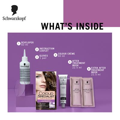 Schwarzkopf Colour Specialist At Home Permanent Hair Colour - 5.65 Chocolate Brown 165 ml - Crème