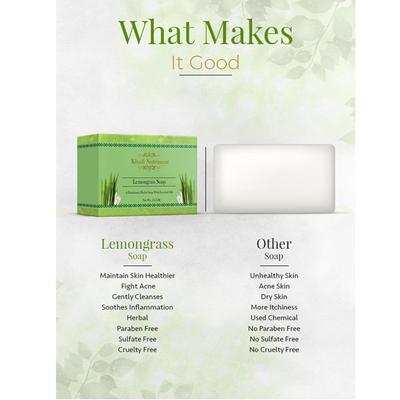 Nutriment, Khadi Nutriment Lemongrass Soap 125 gm - Soaps