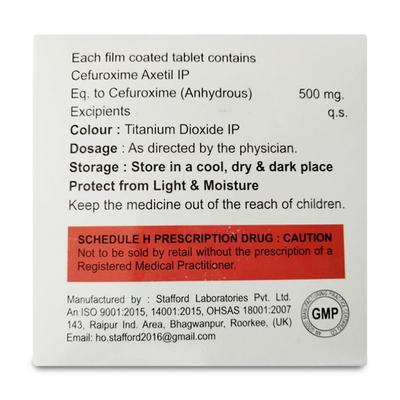 CEFUDENZ 500 Tablet 10's - Bacterial Infections-Cep