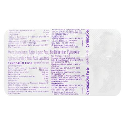 Cynocal M Forte Capsule 10'S - Neuropathic Pain-Dru