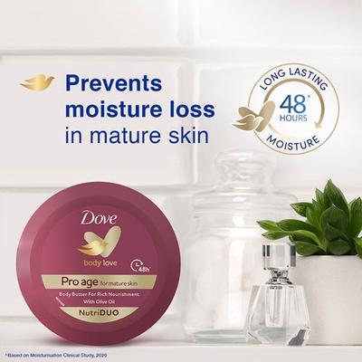 Dove Body Love Pro Age Body Butter, For Mature Skin, Paraben Free 240 gm - Body Butter