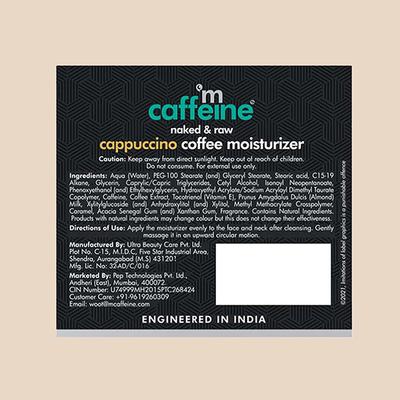 MCaffeine Lightweight Cappuccino Coffee Face Moisturizer with Vitamin E & Almond Milk for All Skin Type 50 ml - Face Moisturizers