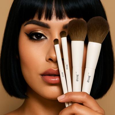 Jessup Beauty 14Pcs Light Gray Comprehensive Collection 1's - Face Brush