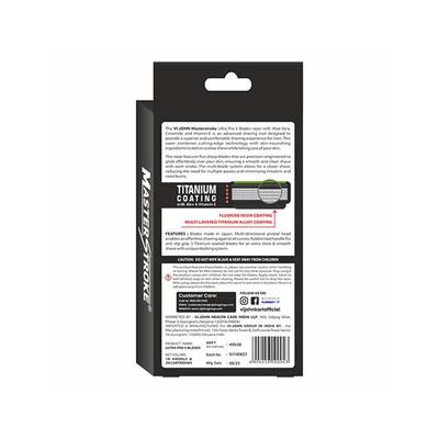Vi-John Master Stroke Ultra Pro 5 Blades Titanium Coating with Aloe and Vitamin E 1's - Razors & Cartridges