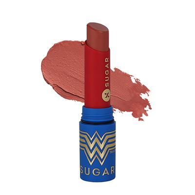SUGAR Cosmetics X Wonder Woman Everlasting Matte Lipstick - 07 Fervour 3.2 gm - Lipsticks
