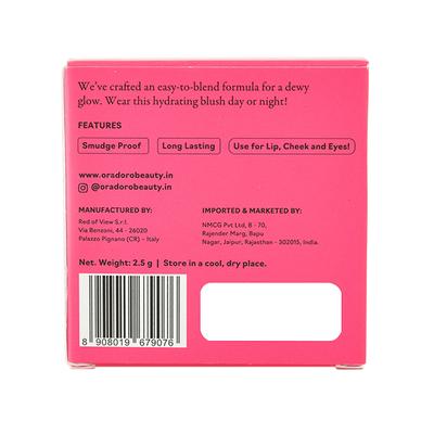 Ora D'Oro Beauty Aura Cream Blush - Paradiso 2.5 gm - Blushes
