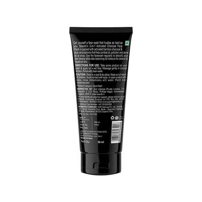 Beardo Activated Charcoal Facewash 50 ml - Face Wash & Cleansers