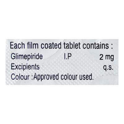 GLISIM 2mg Tablet 10's - Diabetes-Ant