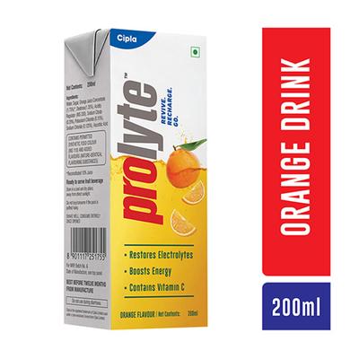 PROLYTE REHYDRATE ORANGE FLAVOUR Liquid 200ml - Supplements-Ele