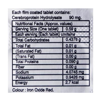 Cognifast 90mg Tablet 10'S - Nootropics And Neurotrophics