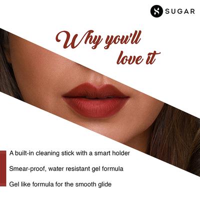 SUGAR Cosmetics Lipping On The Edge Lip Liner - 01 Taffeta Terracotta 1.2 gm - Lipsticks