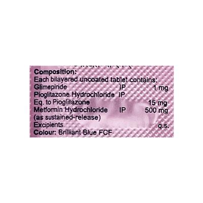 DEBISTAL GM 1 Tablet 10's - Diabetes-Ant