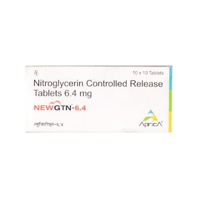 NEW GTN 6.4 TABLET 10'S - Angina