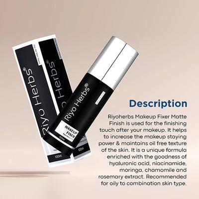 Riyo Herbs Matte Finish Makeup Fixer 100 ml - Setting Spray