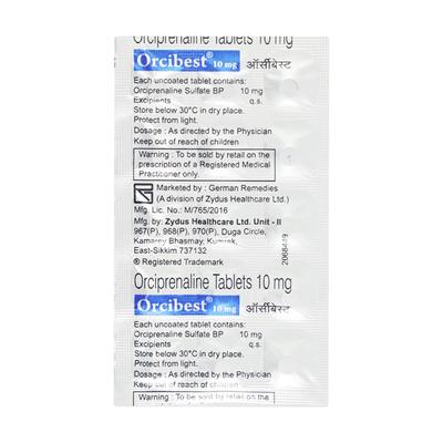 ORCIBEST 10mg Tablet 15's - Asthma/COPD-Ast