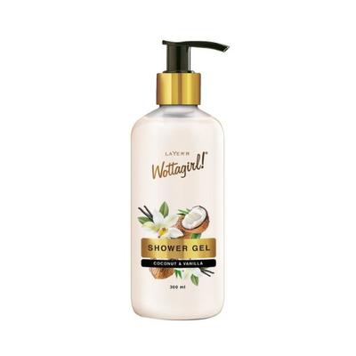 LAYER'R WOTTAGIRL Coconut & Vanilla Shower gel 300 ml - Shower Gels & Body Wash