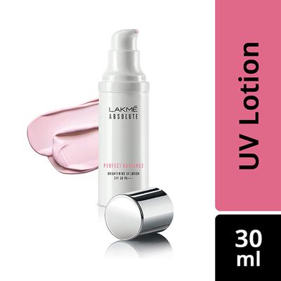 Lakme Absolute Perfect Radiance Skin Brightening Uv Lotion With SPF 50 PA+++ 30ml - Face Creams