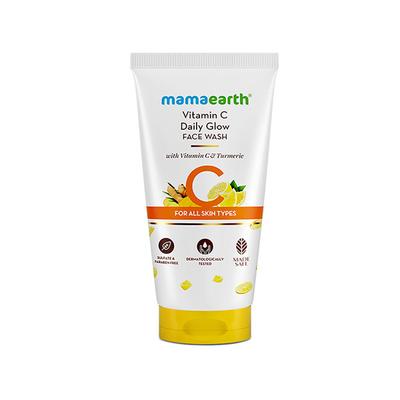 Mamaearth Vitamin C Face Wash with Vitamin C And Turmeric for Skin Illumination 50 ml - Face Wash & Cleansers