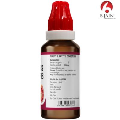 Bjain Berberis Vulgaris Drops 30 ml - Homeopathic Drops