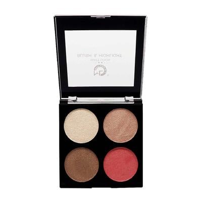 Matt Look Make - Up Series Baked Blush & Highlight Palette, Multicolor - 03 12 gm - Face Palettes