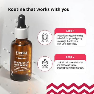 RIVELA 2% SALICYLIC ACID FACE Serum 30ml - Acne-Acn