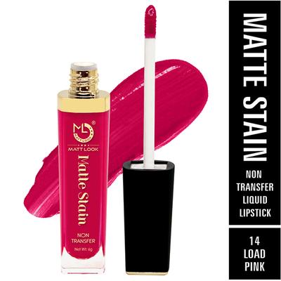 Matt Look Matte Stain Non Transfer Long Lasting Liquid Lipstick for Hydrated - Load Pink 6 gm - Liquid Lipsticks