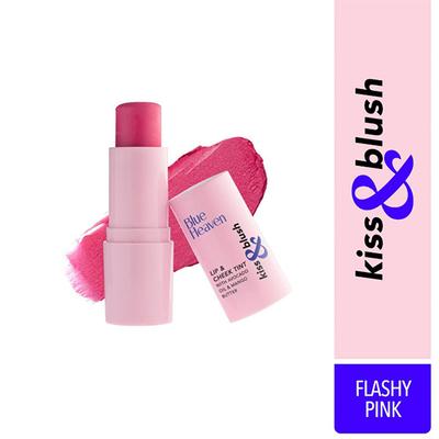 Blue Heaven Kiss & Blush Lip And Cheek Tint, Flashy Pink 8.5gm - Blushes