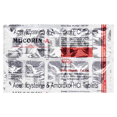 MUCORIN A Tablet 10's - Bacterial Infections-OAB