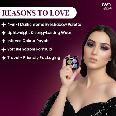 Charmacy Milano Insane Quad Eyeshadow Palette- 03 3.6 g - Eye Shadow Palettes