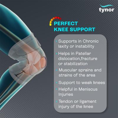 TYNOR KNEE SUPPORT HINGED (NEOPRENE) (M) (J 01) - Knee/Leg Supports
