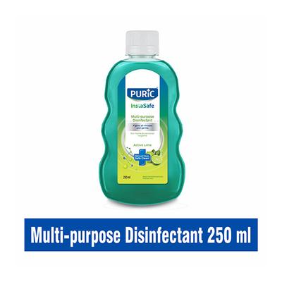 Puric InstaSafe Multi-purpose Disinfectant Liquid - Active Lime 250 ml - Hand Sanitizer
