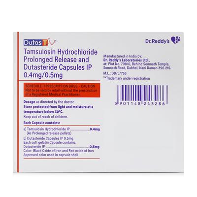 DUTAS T + Capsule 15's - Bladder And Prostate Disorders-Dru