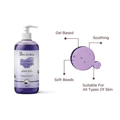 The Skin Story Blueberry Shower Gel 190 ml - Shower Gels & Body Wash