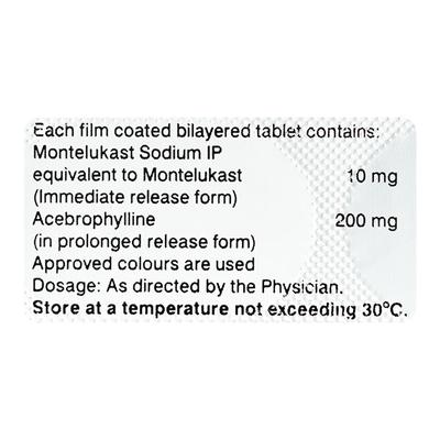 Telekast A Tablet 10'S - Asthma/COPD-Ast