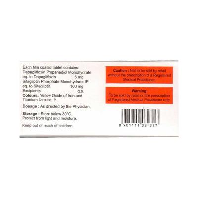 DAPALEX S 5/100 Tablet 10's - Diabetes-Ant