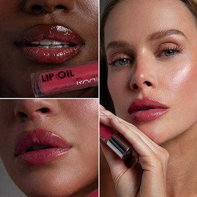 Rodial Vegan Collagen-Infused Lip Oil Sugar Coral- Plumps, Hydrates, and Improves Lip Barrier 4 ml - Lip Glosses