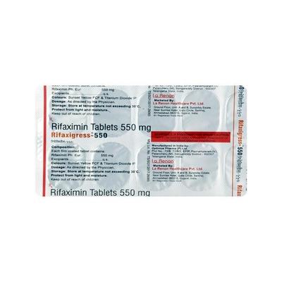 Rifaxigress 550mg Tablet 10'S - Bacterial Infections-OAB